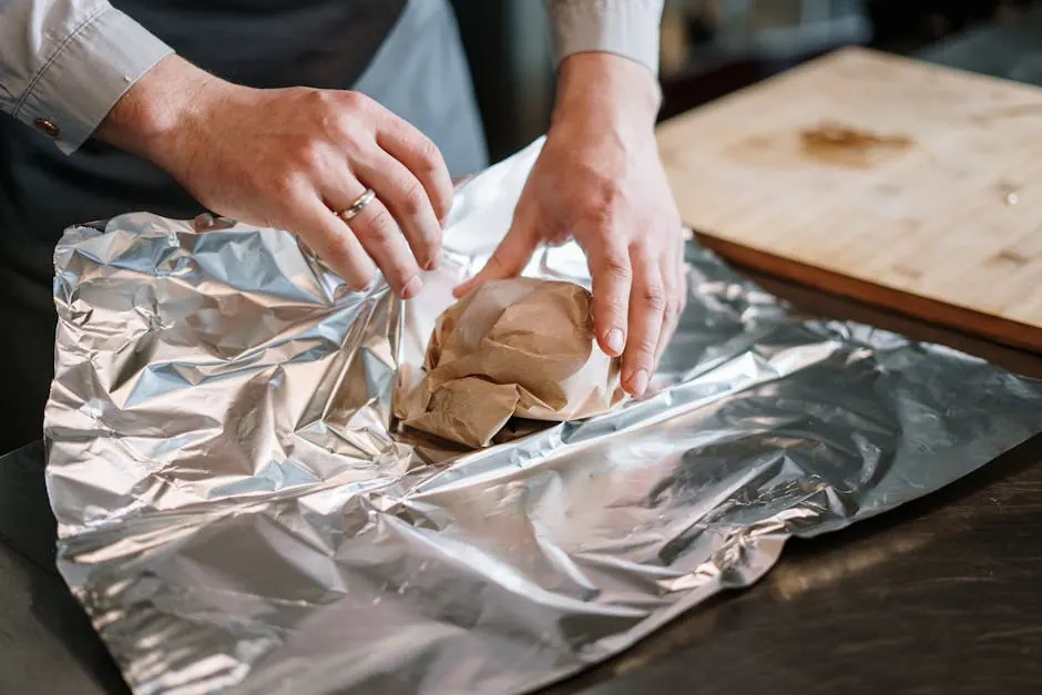 Een chef leest een ingrediëntenetiket